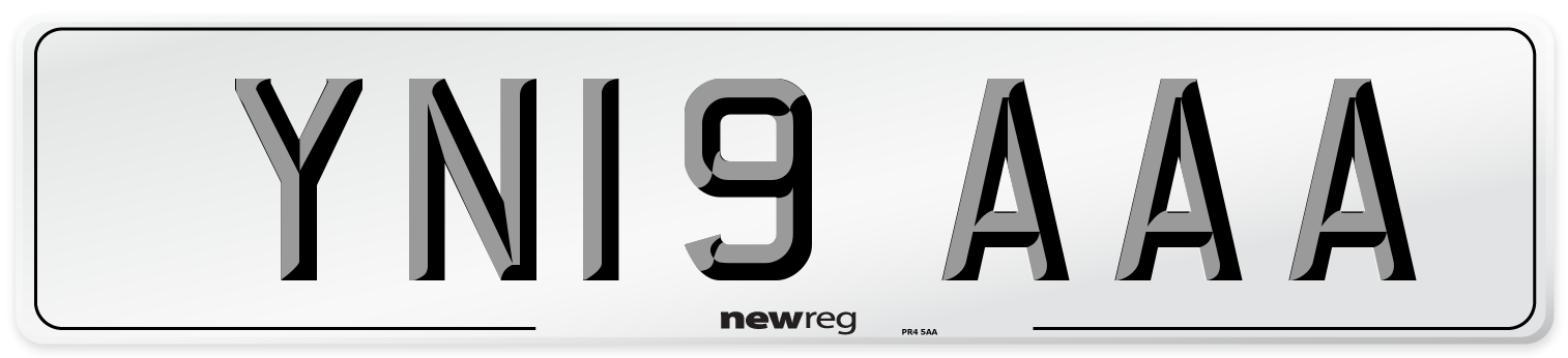 YN19 AAA Number Plate from New Reg